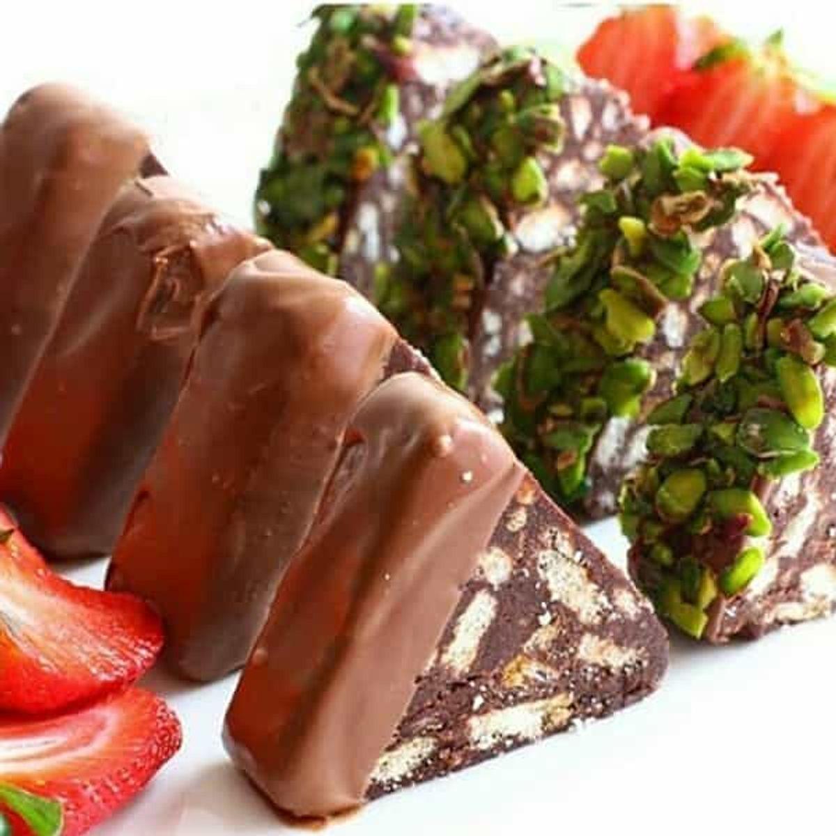 طرز تهیه شیرینی شکلاتی برای عید | برای عید بدون فر شیرینی درست کن