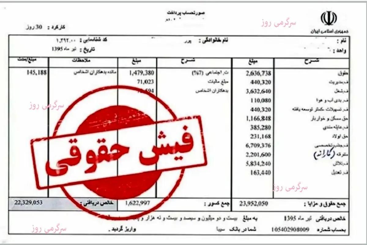 دریافت فیش حقوقی بازنشستگان کشوری