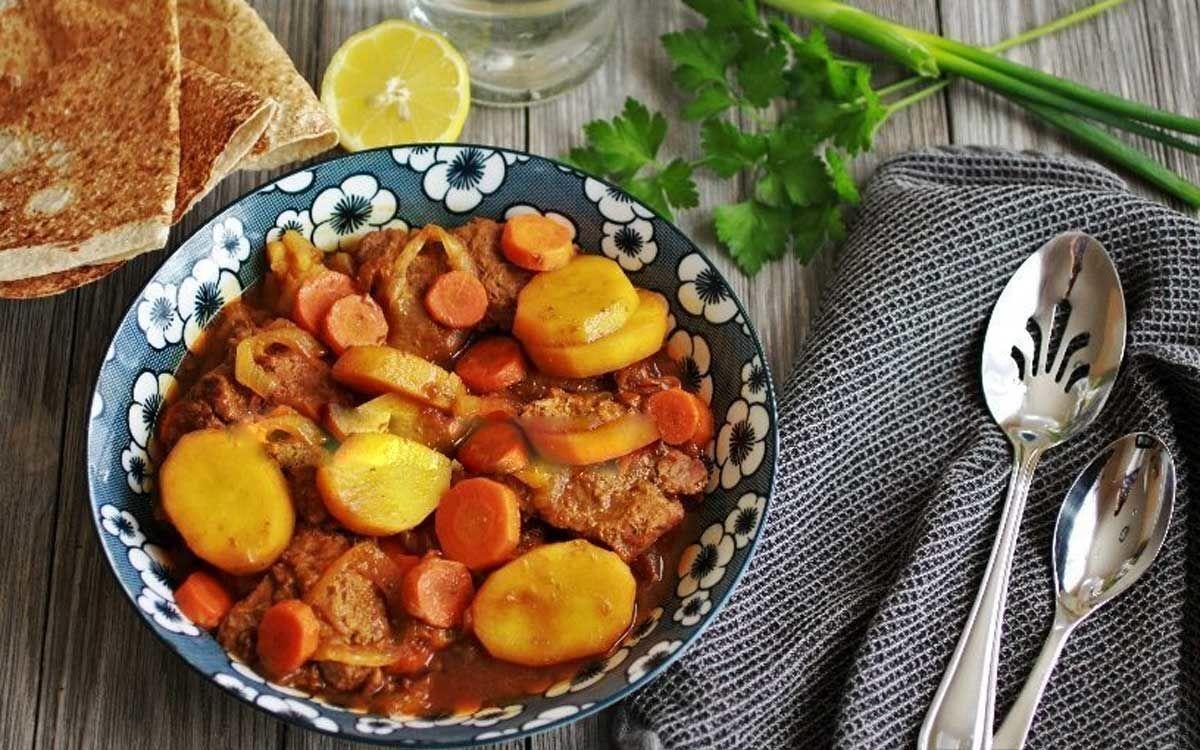 شام یک غذای خوشمزه و رژیمی درست کن | طرز تهیه تاس کباب به روش سنتی