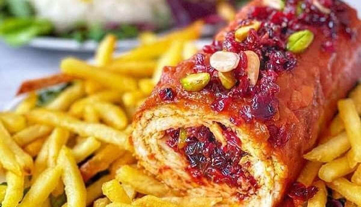 طرز تهیه زرشک پلو با مرغ جدید | برای شام یک غذای جدید درست کن